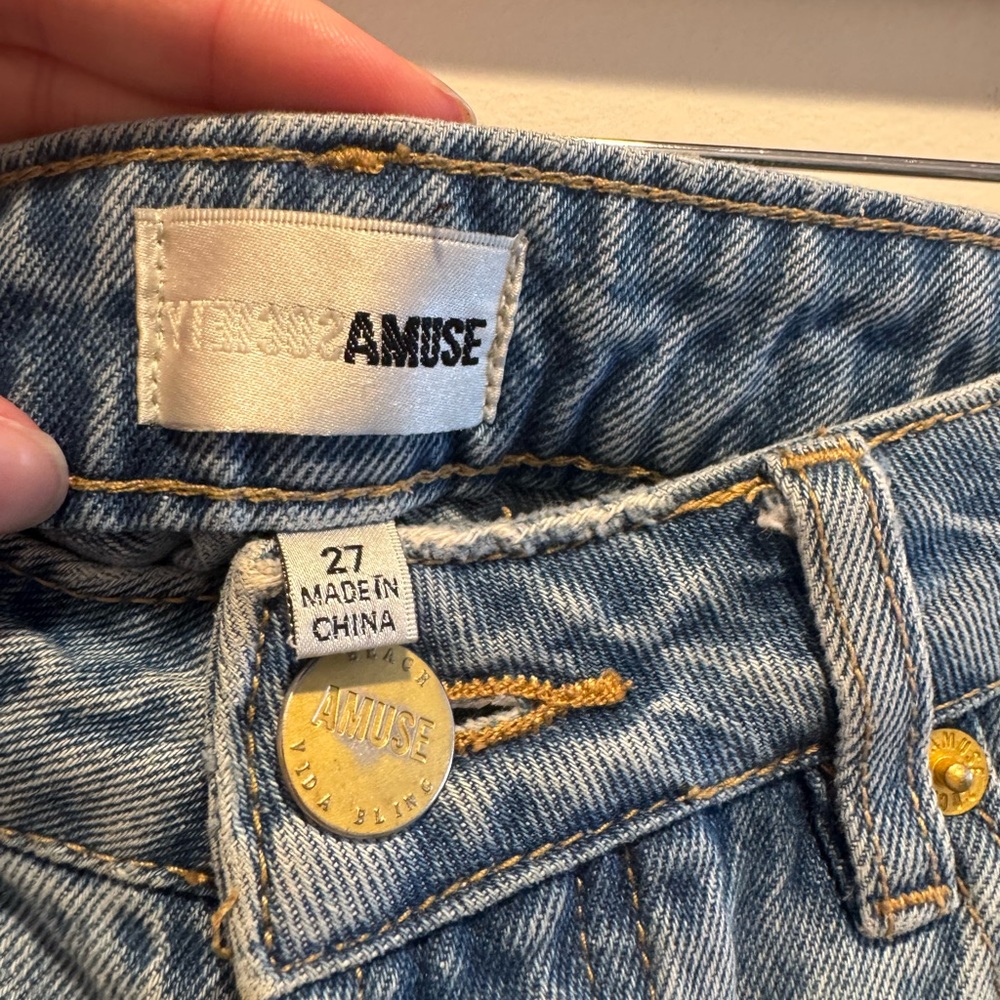 Amuse Society Denim Cutoff Shorts - Picture 4 of 4